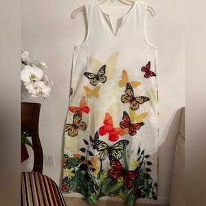 Summer dress with floral print